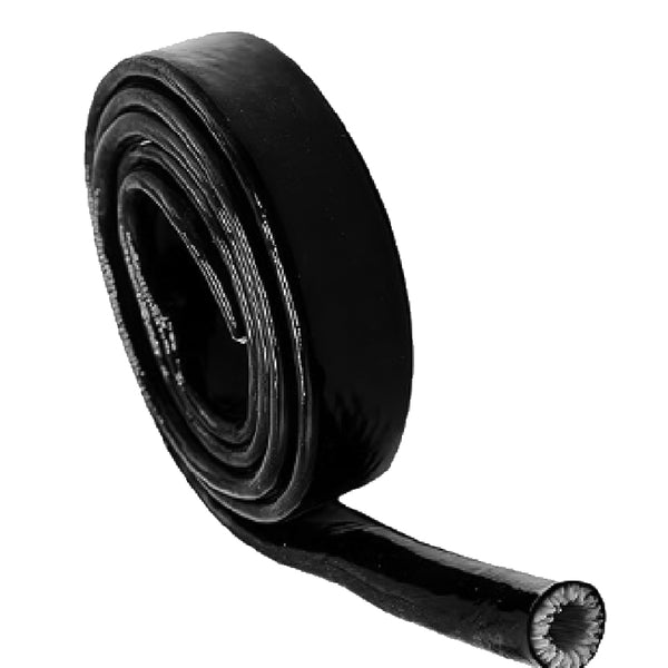 Heat Silicone Coated Fiberglass Fire Sleeve - Protects Fuel Lines, Brake Lines & Wiring Harnesses