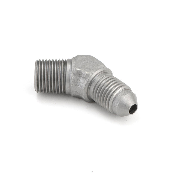 Adaptadores de línea de freno Redrock Performance AN a accesorios de codo macho de 45° para tubería serie 323 
