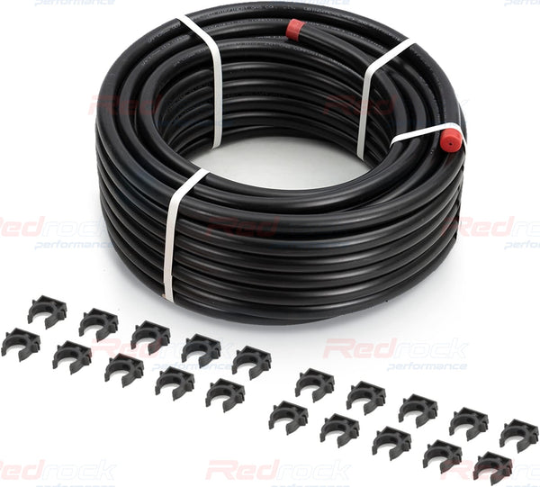 Redrock Performance Compressor Air Tubing Kit 1/2" x 100ft HDPE Aluminum Piping System AIR Compressor Hose 200PSI ASTM F1282,Black